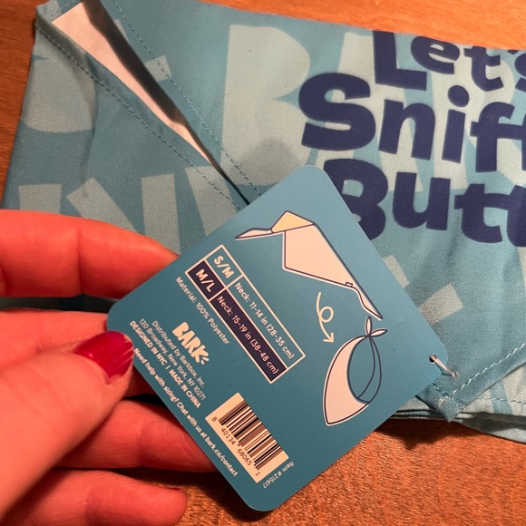 NWT Bark Dog Bandana “Lets Sniff Butts” 🐕 Size M/L - Picture 4 of 6